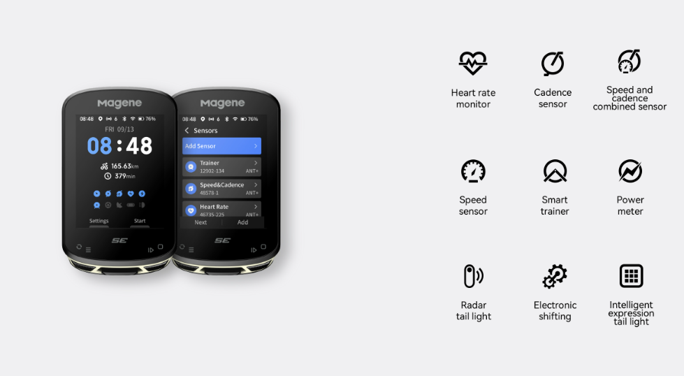Magene C506SE Smart GPS Bisiklet Bilgisayarı P0101293