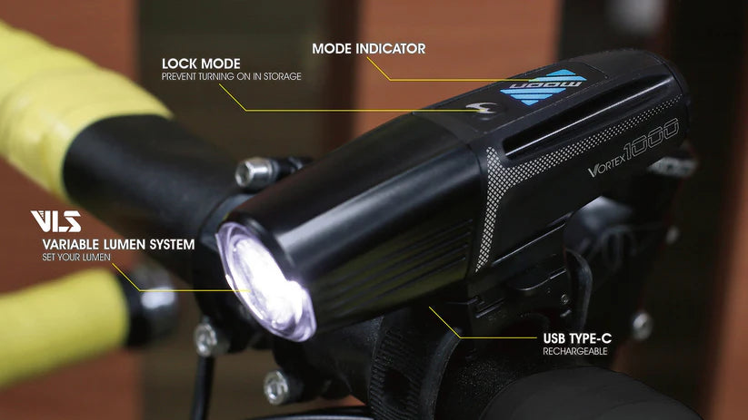Moon Meteor Vortex Pro 1300 Lümen Ön Aydınlatma Usb Şarjlı