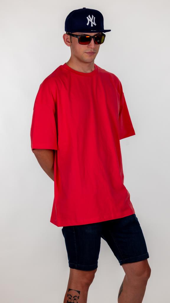 Nar Çiçeği Pyke Oversize Tişört - Görsel 2