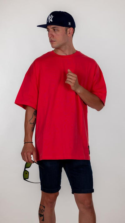 Nar Çiçeği Pyke Oversize Tişört - Görsel 8