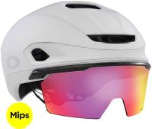 Oakley ARO7 Road Mips BOA Ionic+ Gözlüklü Yol Bisikleti Kaskı Prizm Iridium 2026 Model FOS901512 9XL Matte White Prizm Road