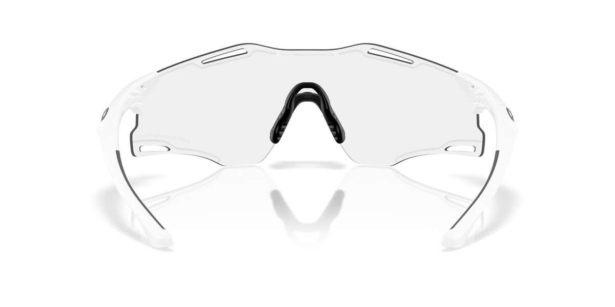 Oakley CYBR ZERO Photochromic Sunglasses 9512D 951201 Matte White Clear Photochromic 50% Black