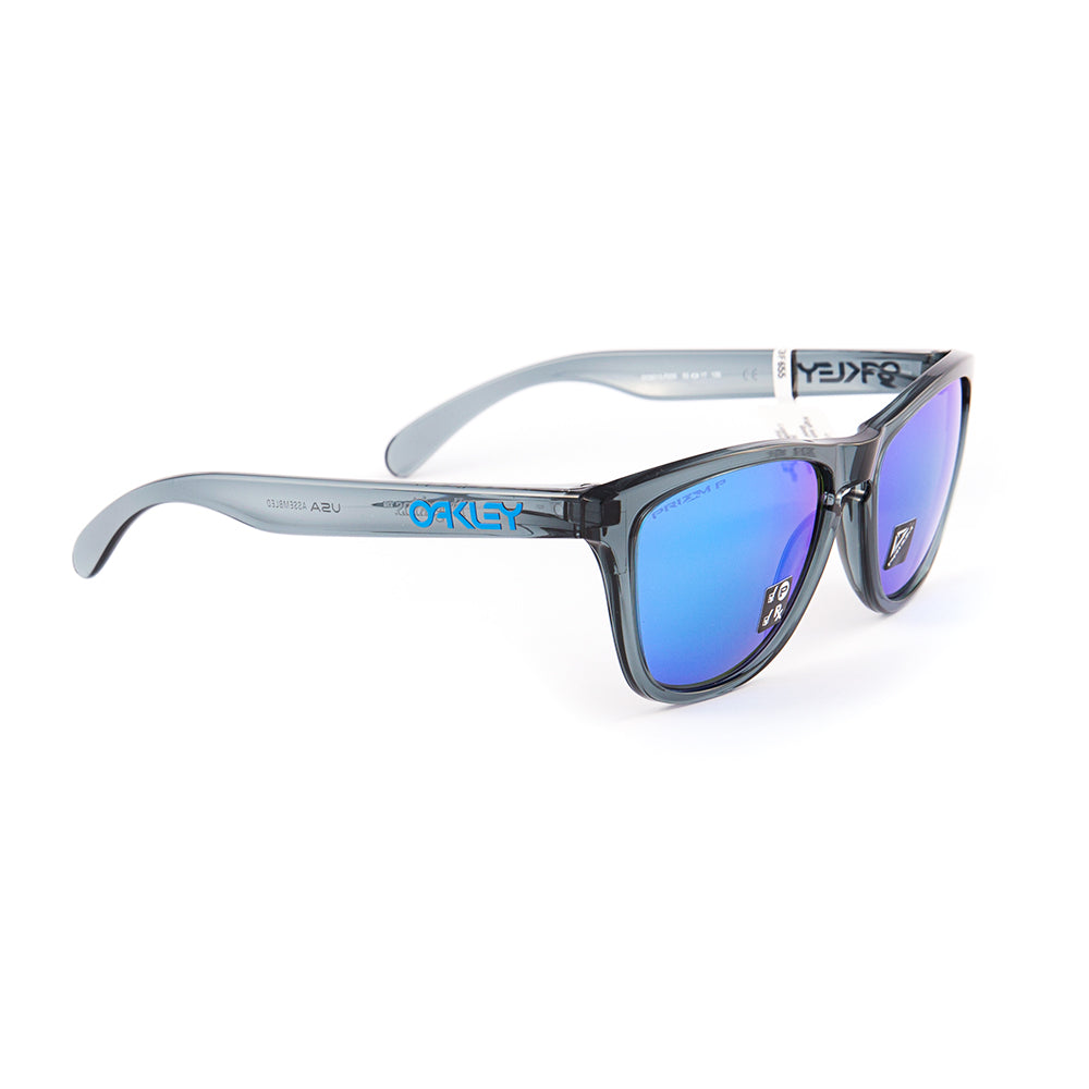 Oakley FrogSkins Sunglasses Polarized Crystal Black Prizm Sapphire Iridium Polarized