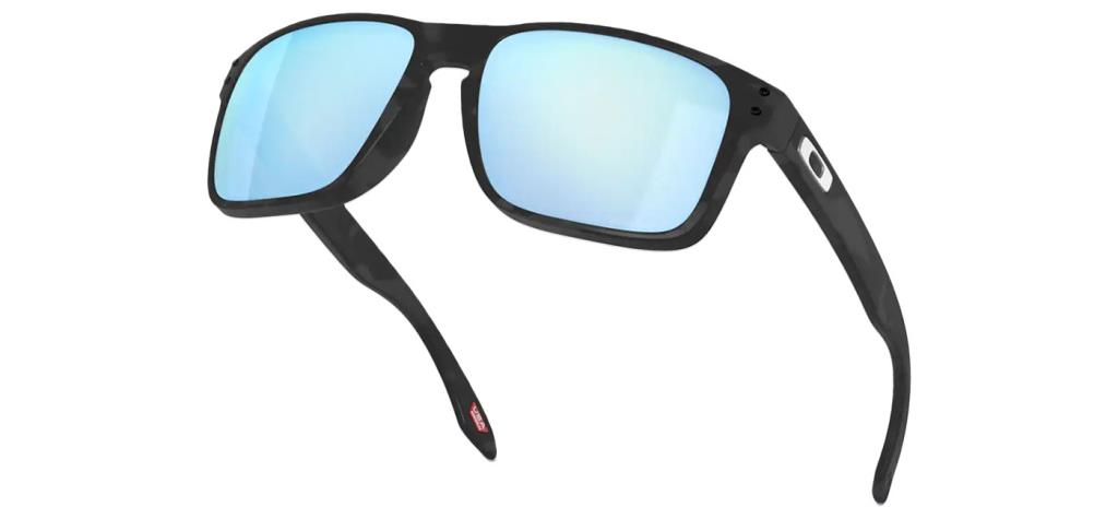 Oakley Holbrook Polarized Sunglasses Matte Black Camo Prizm Deep Water Polarized