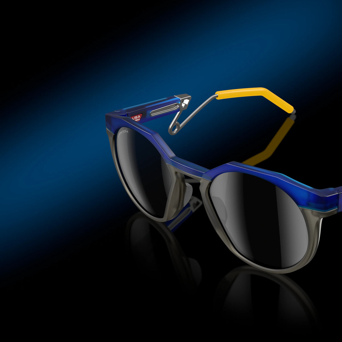 Oakley HSTN METAL Sunglasses 927906 Trans Crystal Blue Prizm Black