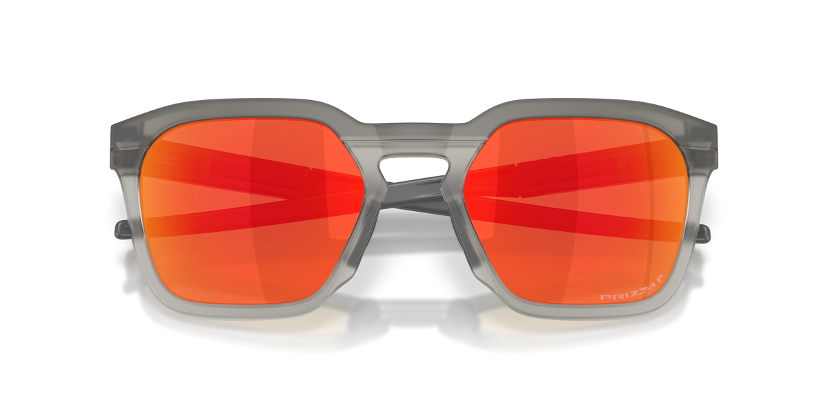 Oakley HSTN SQ 2.0 Polarize Güneş Gözlüğü 955506 Matte Grey Smoke Prizm Ruby Polarized
