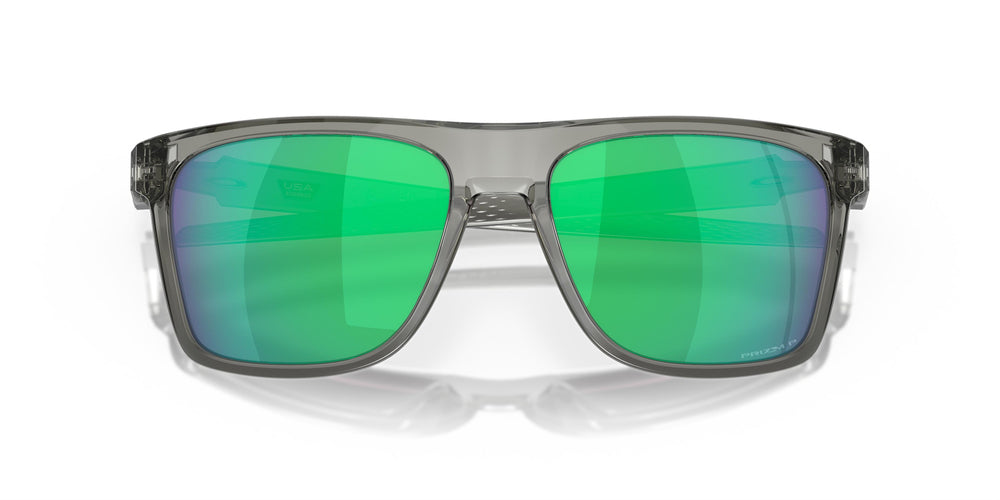Oakley Leffingwell Lunettes de Soleil Polarisées 910010 Grey Ink Prizm Jade Polarized
