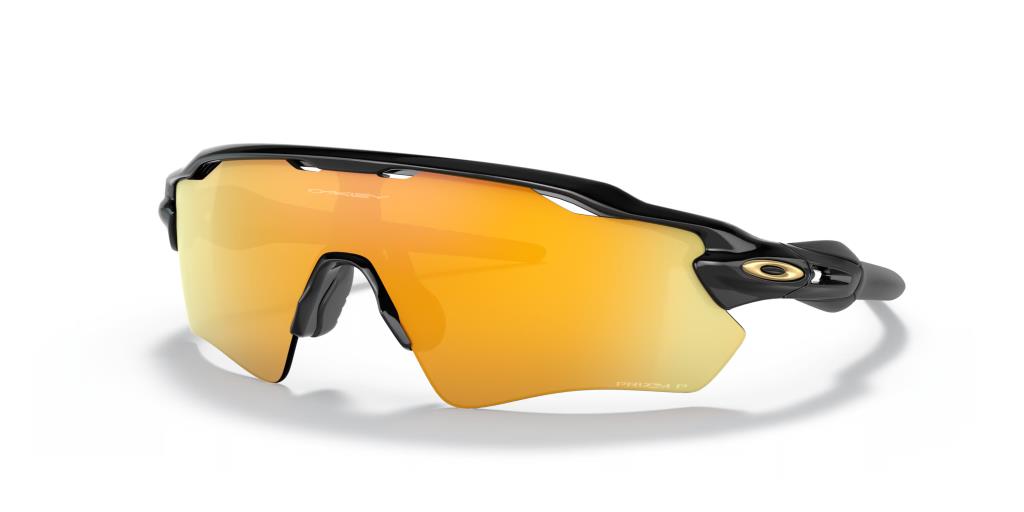Oakley Radar EV Path Lunettes de soleil polarisées 9208C9 Polished Black Prizm 24K Polarized