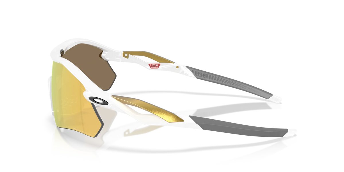 Oakley Radar Plate Polarize Güneş Gözlüğü 9495D 949505 Polished White Prizm 24K Polarized