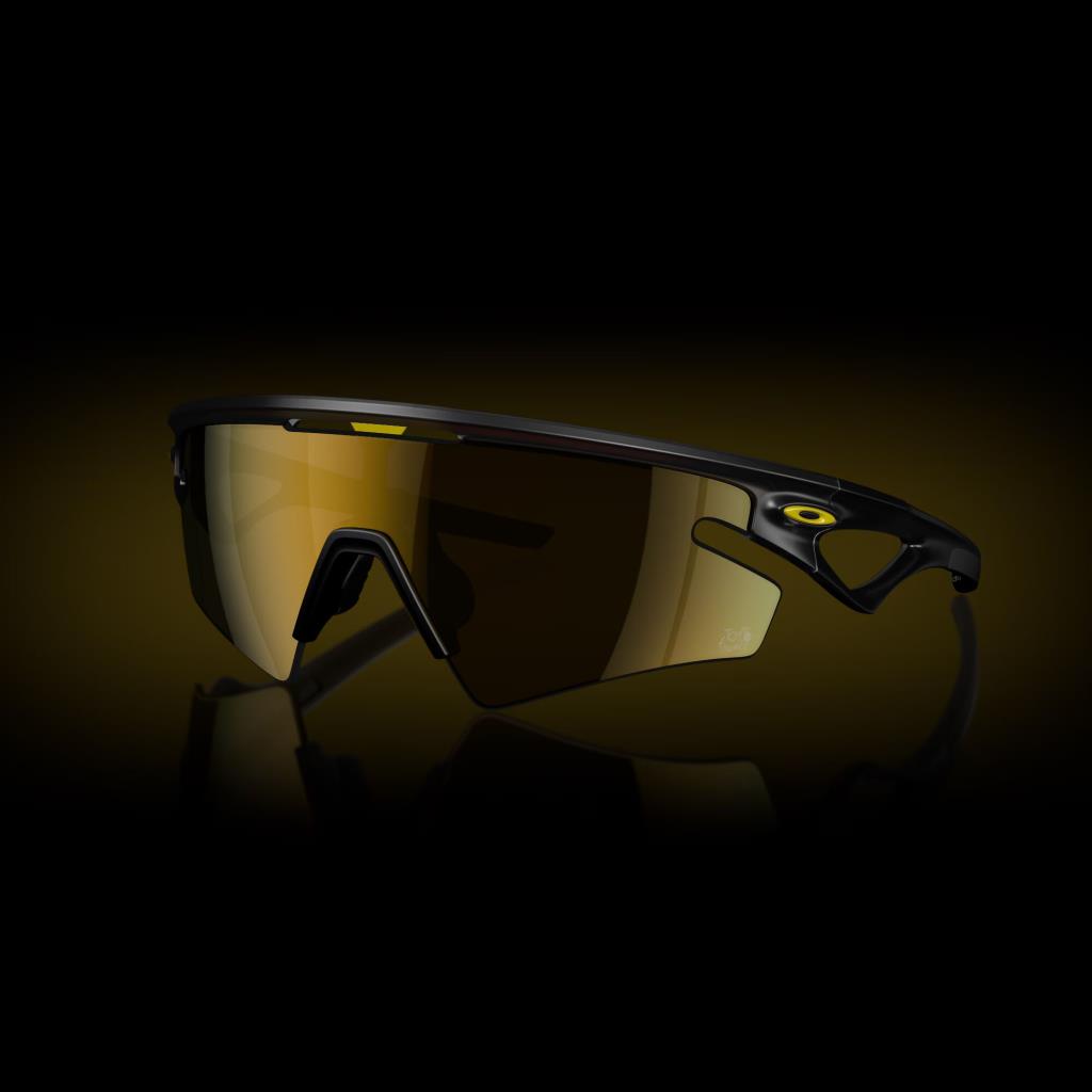 Oakley Sphaera Slash Tour De France Özel Seri Polarize Güneş Gözlüğü 949908 TDF Matte Black Ink Prizm 24K Polarized