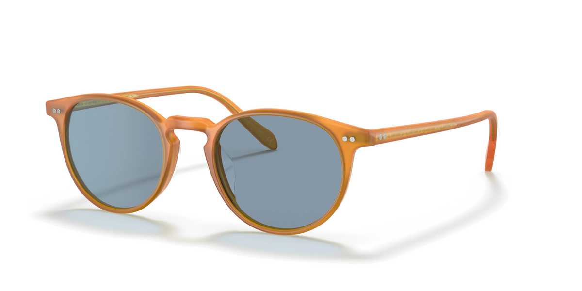 Oliver Peoples Riley Sun Güneş Gözlüğü OV5004SU 169956 Semi Matte Amber Tortoise Cobalto 49 Ekartman
