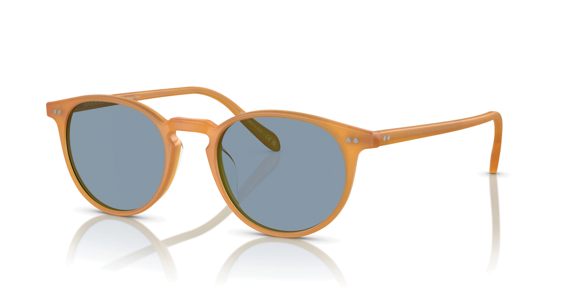Oliver Peoples Riley Sun Güneş Gözlüğü OV5004SU 169956 Semi Matte Amber Tortoise Cobalto 49 Ekartman