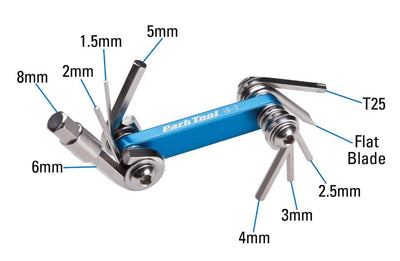 ParkTool Bisiklet Alyan Seti 14 Fonksiyonlu IB-3 PT100643 - Görsel 2