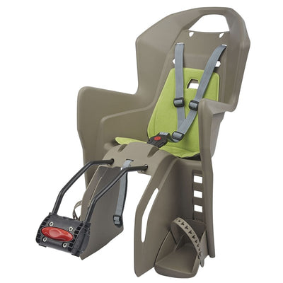 Porte-bébé arrière Polisport Koolah FF fixation sur cadre Marron