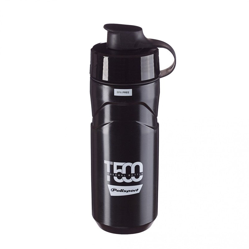 Polisport T500 Thermal Bisiklet Matarası 500 ML SİYAH