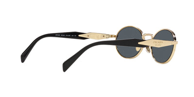 Prada PR 65ZS Kadın Güneş Gözlüğü ZVN09T Pale Gold Dark Grey 55 Ekartman - Görsel 9