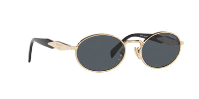 Prada PR 65ZS Kadın Güneş Gözlüğü ZVN09T Pale Gold Dark Grey 55 Ekartman - Görsel 12