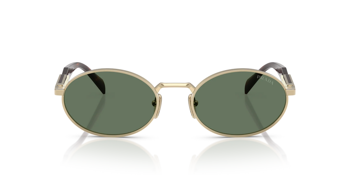 Prada PR 65ZS Kadın Güneş Gözlüğü ZVN70L Pale Gold Dark Green 55 Ekartman - Görsel 2