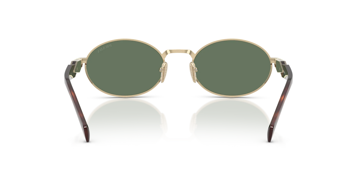 Prada PR 65ZS Kadın Güneş Gözlüğü ZVN70L Pale Gold Dark Green 55 Ekartman - Görsel 4