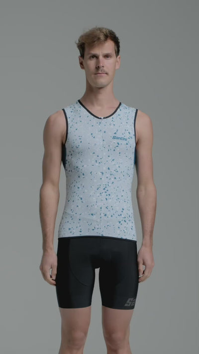 Santini Sleek Desing Pietra Tri Top Triathlon Atlet