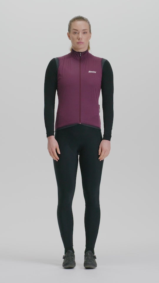 Santini Guard Nimbus Veste Pluie Coupe-Vent Sans Manches Femme SP55275GUARDNIMB
