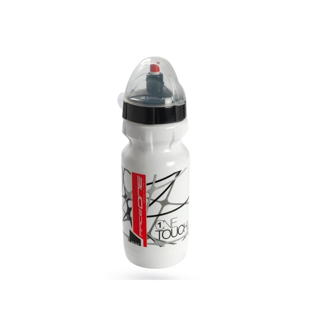 Raceone Onetouch 750 ML Blanc Bidon Vélo Ouverture Facile