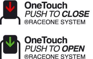 Raceone Onetouch 750 ML Blanc Bidon Vélo Ouverture Facile