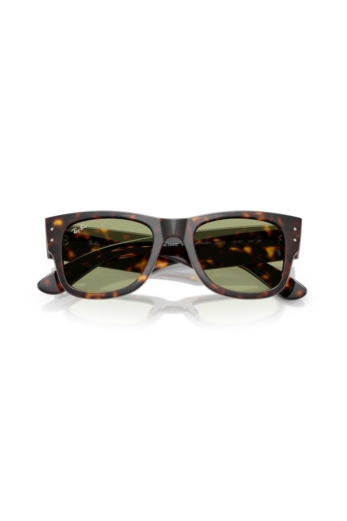 Ray-Ban Mega Wayfarer Güneş Gözlüğü RB0840S 902/4E 51 Ekartman Havana Bottle Green - Görsel 5