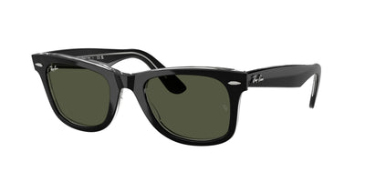 Ray-Ban Wayfarer Güneş Gözlüğü RB2140 129431 Black On Transparent Green 50 Ekartman