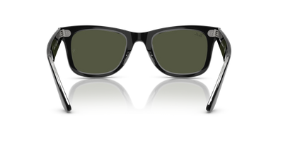 Ray-Ban Wayfarer Güneş Gözlüğü RB2140 129431 Black On Transparent Green 50 Ekartman - Görsel 4