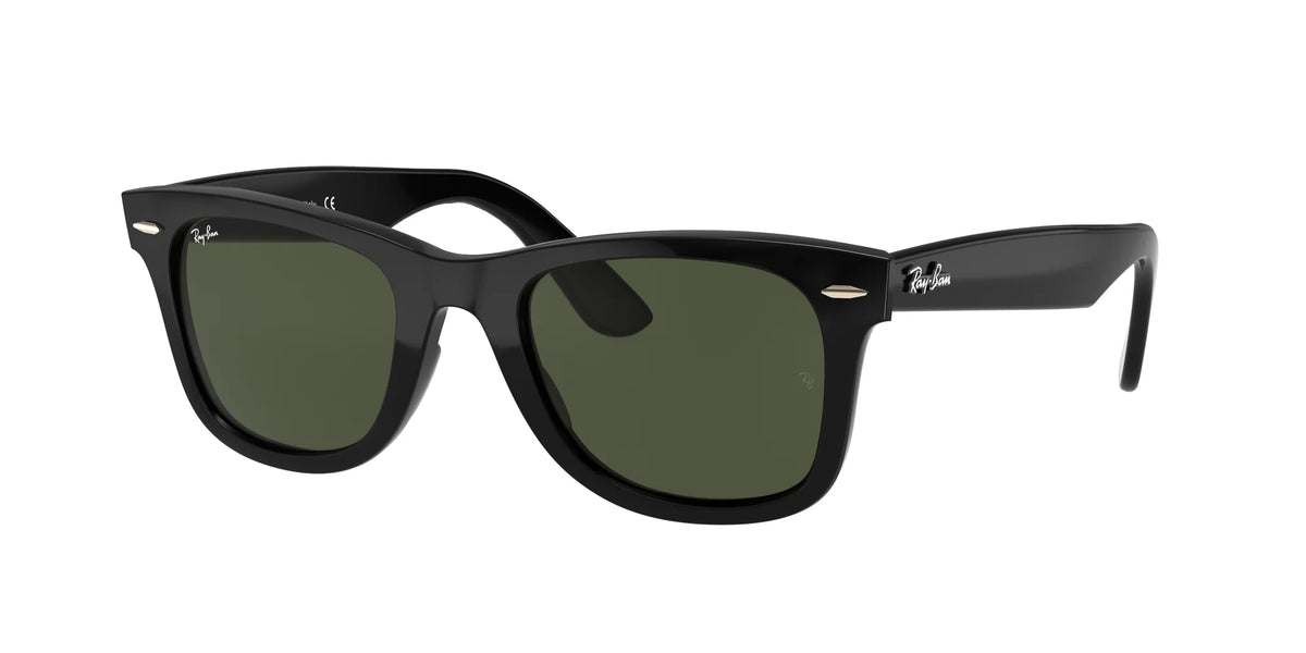 Ray-Ban Wayfarer Güneş Gözlüğü RB4340 601 Black G-15 Green 50 Ekartman