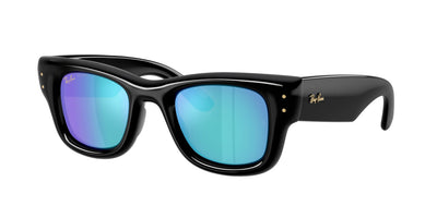 Ray-Ban Wayfarer Puffer A$AP ROCKY Özel Seri Güneş Gözlüğü RB4940 601/55 Black Light Green Mirror Blue 47 Ekartman