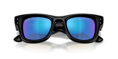 Ray-Ban Wayfarer Puffer A$AP ROCKY Özel Seri Güneş Gözlüğü RB4940 601/55 Black Light Green Mirror Blue 47 Ekartman