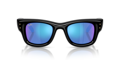 Ray-Ban Wayfarer Puffer A$AP ROCKY Özel Seri Güneş Gözlüğü RB4940 601/55 Black Light Green Mirror Blue 47 Ekartman