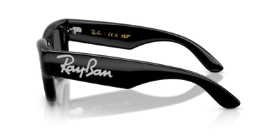 Ray-Ban Wayfarer Puffer A$AP ROCKY Özel Seri Güneş Gözlüğü RB4940 686487 Black With Strass Dark Grey 47 Ekartman