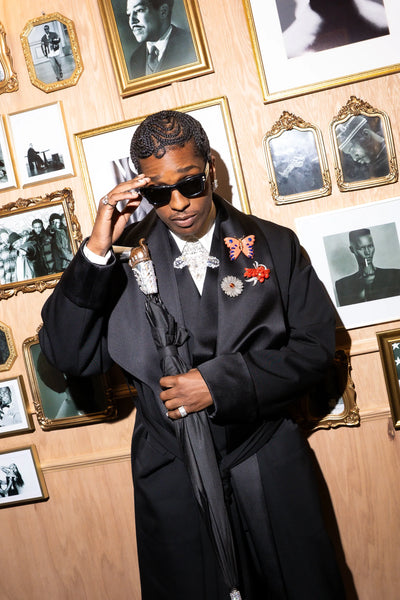 Ray-Ban Wayfarer Puffer A$AP ROCKY Özel Seri Güneş Gözlüğü RB4940 686487 Black With Strass Dark Grey 47 Ekartman