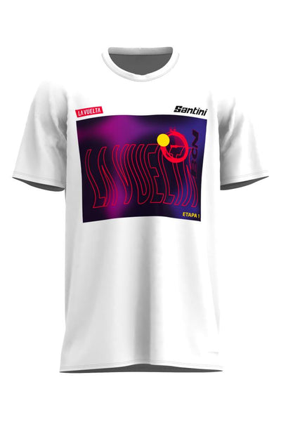 Santini BARCELONA La Vuelta Special Edition T-Shirt RE499COTLV23BCN