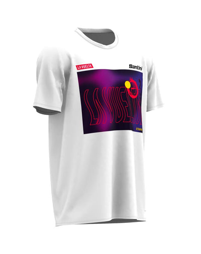 Santini BARCELONA La Vuelta Special Edition T-Shirt RE499COTLV23BCN