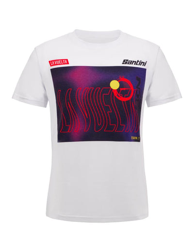 Santini BARCELONA La Vuelta Special Edition T-Shirt RE499COTLV23BCN