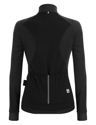 Santini CORAL BENGAL Polartec Kadın Kışlık Bisiklet Ceketi 2W51775CORALBENG Siyah - Görsel 3
