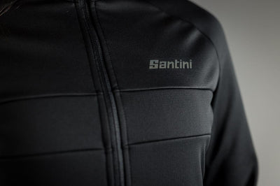 Santini CORAL BENGAL Polartec Kadın Kışlık Bisiklet Ceketi 2W51775CORALBENG Siyah - Görsel 8