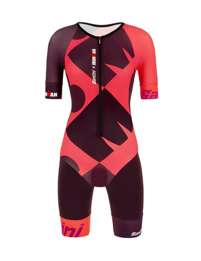 Santini Cupio Combinaison Triathlon Femme avec Peau de Chamois Towergel Pad 9I777LIMGCUPIO
