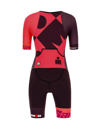 Santini Cupio Combinaison Triathlon Femme avec Peau de Chamois Towergel Pad 9I777LIMGCUPIO