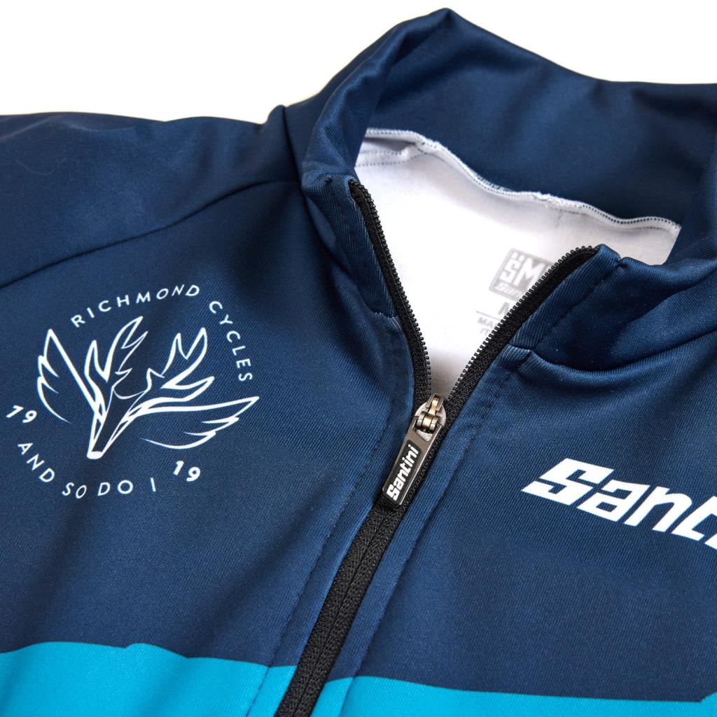 Santini Deep Winter Termal Erkek Kışlık Bisiklet Forması Richmond Cycles 9C216075DEEP - Görsel 5
