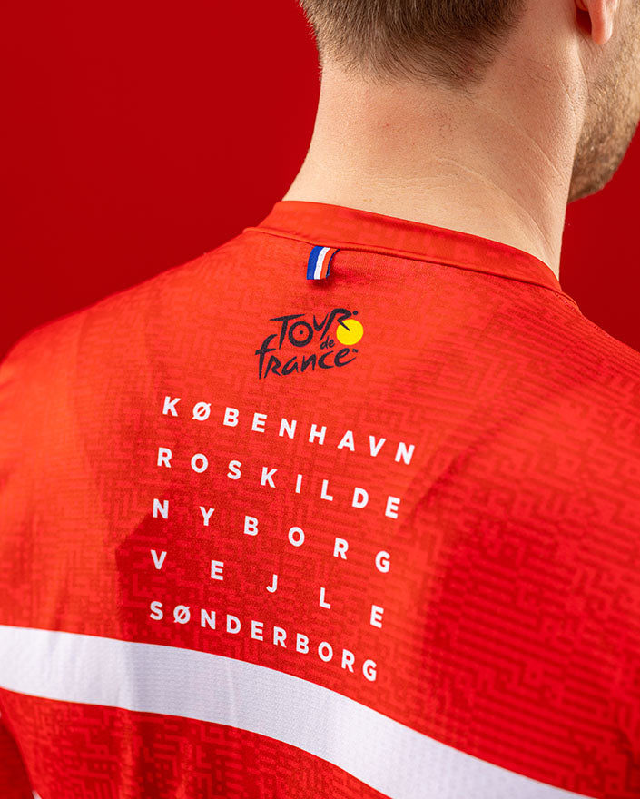 Santini GRAN DÉPART COPENHAGUE Tour De France Özel Seri Bisiklet Forması RE94075CGDC2TDF