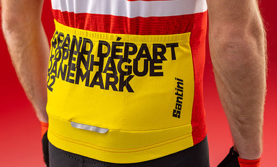 Santini GRAN DÉPART COPENHAGUE Tour De France Özel Seri Bisiklet Forması RE94075CGDC2TDF