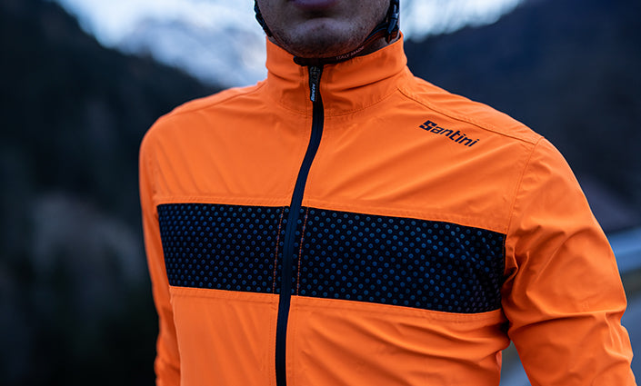 Santini GUARD MERCURIO TERMOWELDED Yağmurluk ve Rüzgarlık Bisiklet Ceketi 1W50775GUARDMERC - Görsel 9