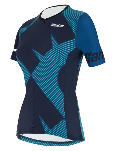 Santini Ironman Sleeved Tritop Kadın Triathlon Üst Forma 9I65SS00CUPIO Water - Görsel 2