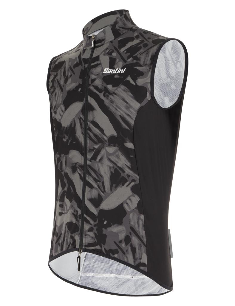 Santini Nebula Gravel Wind Vest Erkek Rüzgarlık Yelek 0M54275NEBULGRAV - Görsel 5