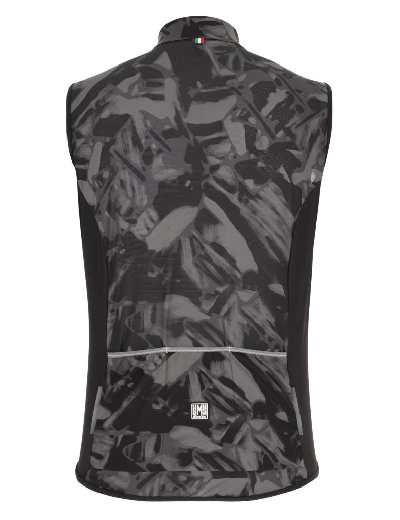 Santini Nebula Gravel Wind Vest Erkek Rüzgarlık Yelek 0M54275NEBULGRAV - Görsel 6